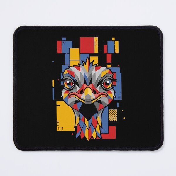 Item preview, Funny Ostrich Colorful Blocks Geometric Art Boys Girls Kids designed and sold by FurryHavenPH.