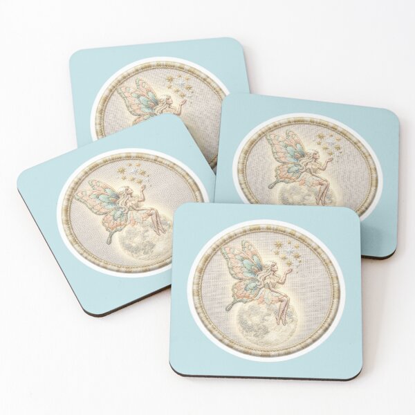 Item preview, Magical Pastel Fairy Sitting On Moon Patch designed and sold by Azurart2.