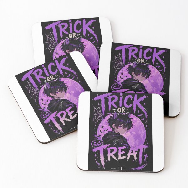 Item preview, Trick or Treat – Gothic Anime Boy Halloween designed and sold by Revyra Design .