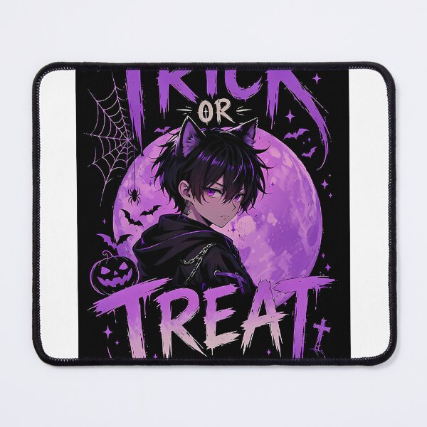 Item preview, Trick or Treat – Gothic Anime Boy Halloween designed and sold by Revyra Design .