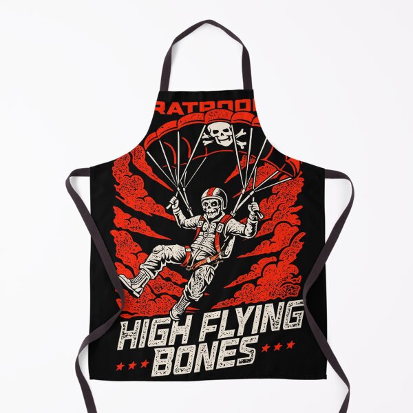 Item preview, Paratrooper High Flying Bones Skeleton Parachutist Retro Military Graphic designed and sold by Creative Spark.