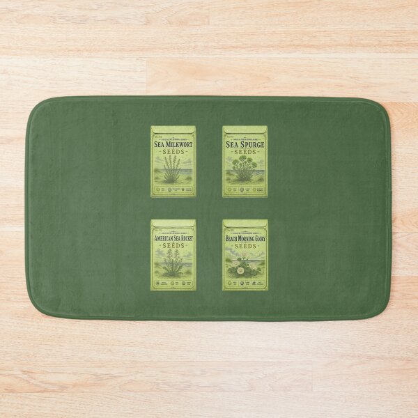 Item preview, Vintage Seed Packets PRINT ONLY NOT REAL- Coastal Wildflowers Series 013-016 - pastel lime color designed and sold by Beachy.