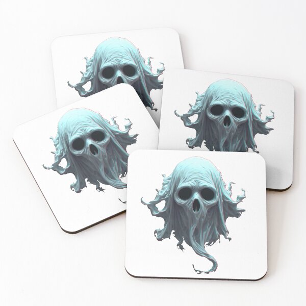 Item preview, Mouthless Ghostly Sheet Spirit Hollow Eyes Spooky Phantom designed and sold by GooGoblin.