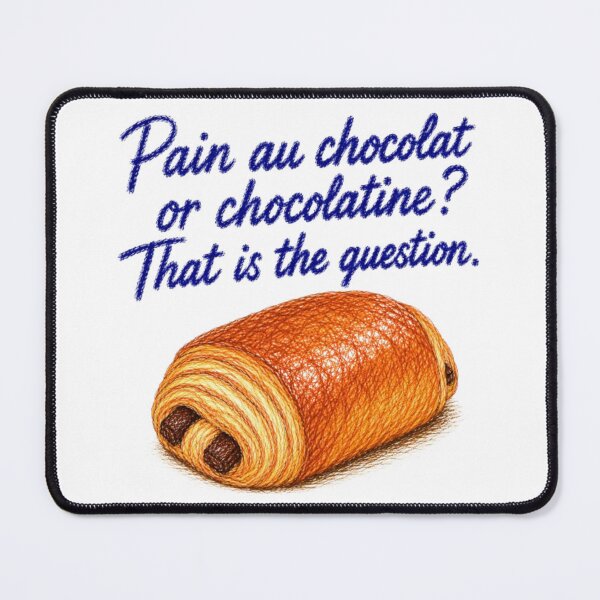 Item preview, Pain au chocolat or chocolatine? That is the question. designed and sold by JOANNASKAH.