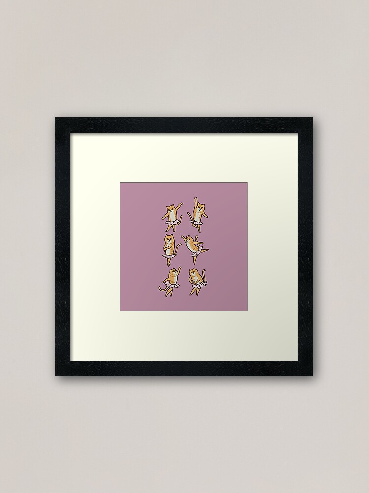 Alternate view of Ballet Cat Framed Art Print