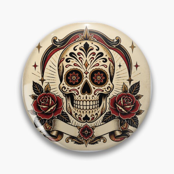 Item preview, Flower skull designed and sold by Oliwia12345.