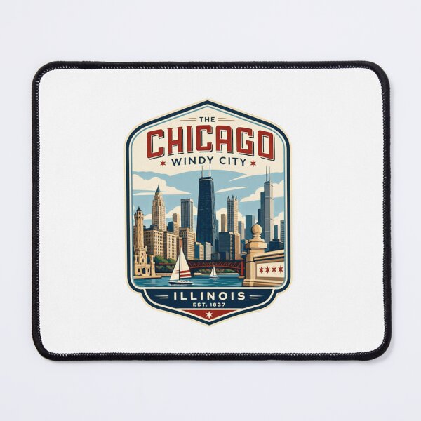 Item preview, The Chicago Windy City Illinois Est 1837 City Travel Souvenir designed and sold by Simsimah26Parks.