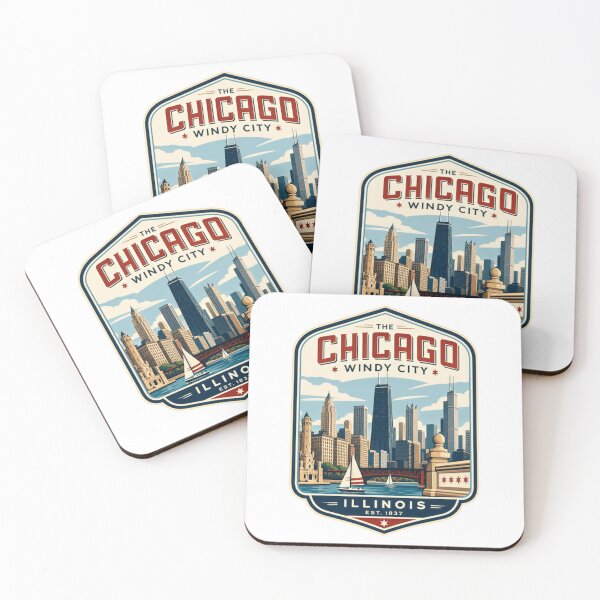Item preview, The Chicago Windy City Illinois Est 1837 City Travel Souvenir designed and sold by Simsimah26Parks.