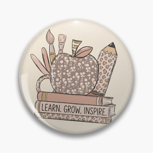 Item preview, Boho Back to School Learn Grow Inspire Apple Teacher Design designed and sold by designwiss.