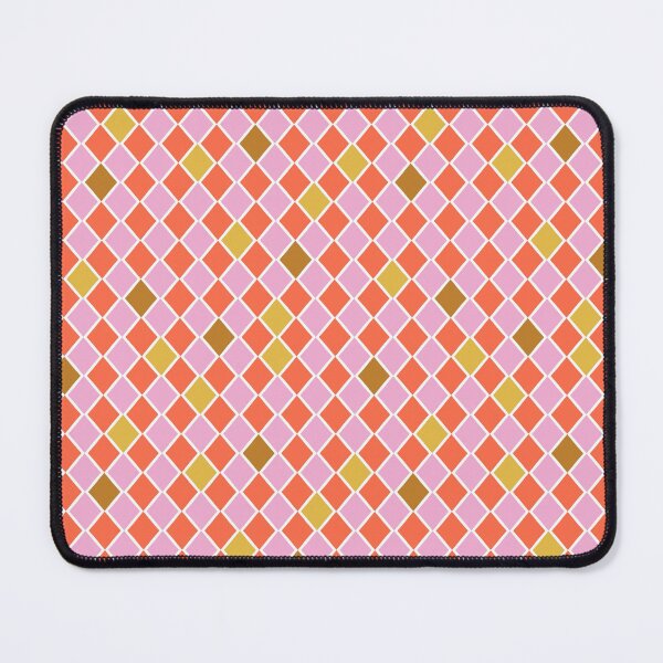 Item preview, Retro Pink and Orange Diamond Argyle Pattern designed and sold by WonderAndWhim.