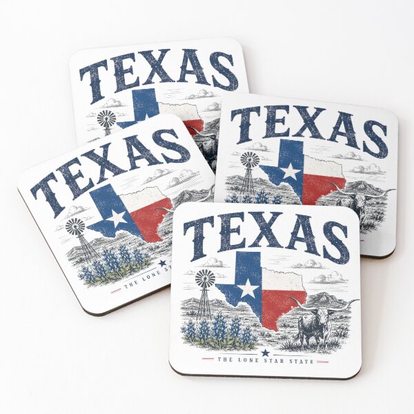 Item preview, Vintage Texas T-Shirt | Retro Texas Tee | Lone Star State Shirt | Western Cowboy Longhorn Graphic | Texas Flag Gift designed and sold by Funky Bear Illustrations.