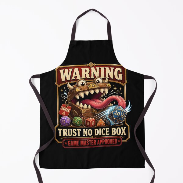 Item preview, Warning Trust No Dice Box Game Master Approved Mimic designed and sold by BadhbhLoot.