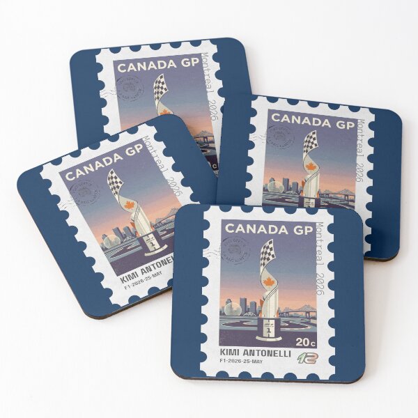 Item preview, F1 Canada GP Montreal 2026 Stamp Poster designed and sold by Pink Polar F1.