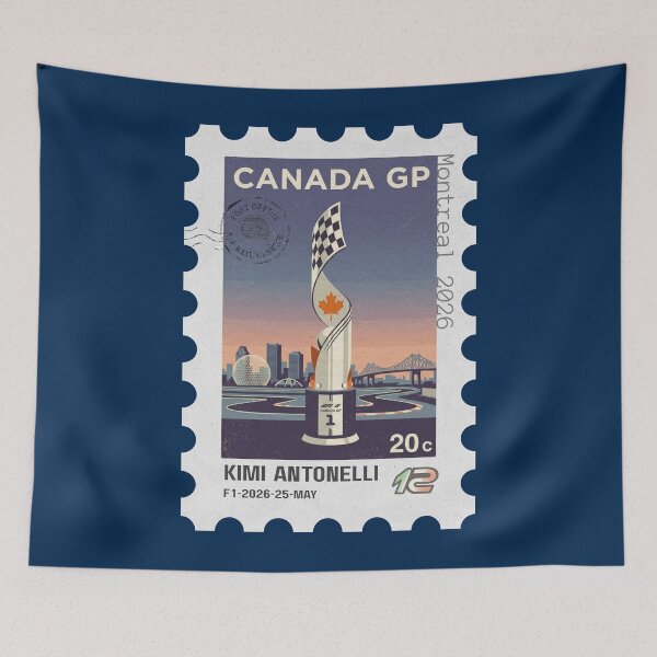 Item preview, F1 Canada GP Montreal 2026 Stamp Poster designed and sold by Pink Polar F1.