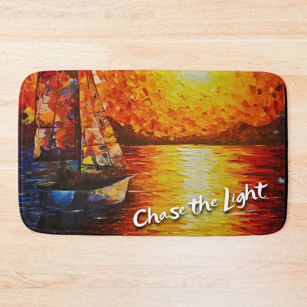 Item preview, Chase the Light – Vibrant Sunset Sailboat Painting designed and sold by Psycho-Crazy.