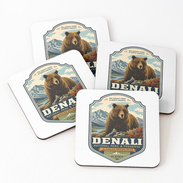 Item preview, The Highest Point In North America Denali National Park & Preserve Alaskan Brown Bear Alaska Wilderness Travel designed and sold by Simsimah26Parks.