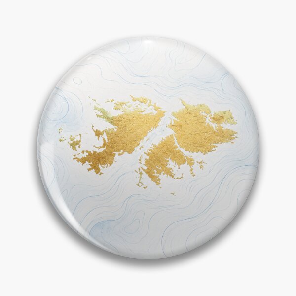 Item preview, Golden Cartography – Islas Malvinas | Abstract Art Inspired by Argentina designed and sold by Esencia Argentina.