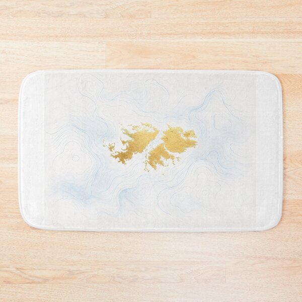Item preview, Golden Cartography – Islas Malvinas | Abstract Art Inspired by Argentina designed and sold by Esencia Argentina.