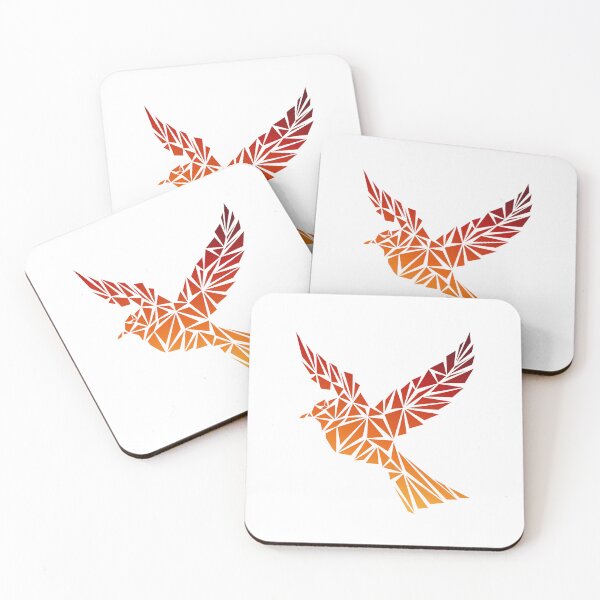 Item preview, Geometric Bird - Ember designed and sold by Espyr.Art.