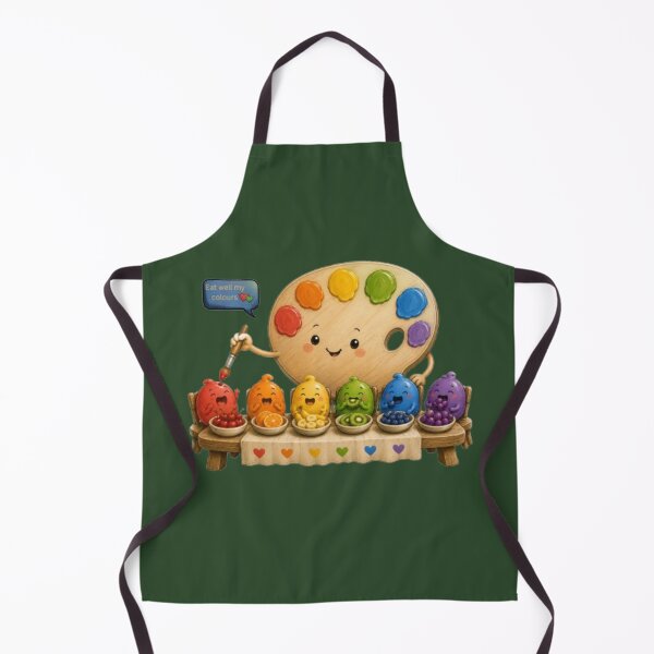 Item preview, Eat Well My Colours Cute Artist Paint Palette Feeding Paint Blobs Art designed and sold by Miheerala.