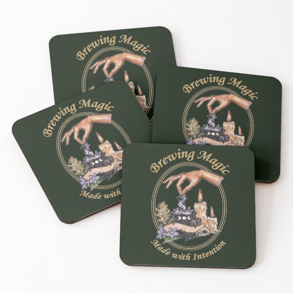 Item preview, Brewing Magic Made with Intention Cauldron Witchcraft Art designed and sold by esmavart.