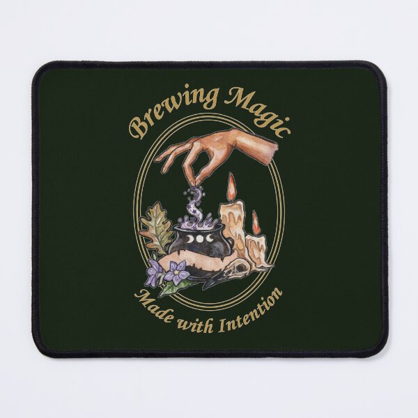 Item preview, Brewing Magic Made with Intention Cauldron Witchcraft Art designed and sold by esmavart.