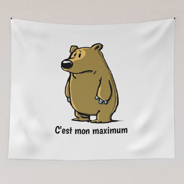 Item preview, Bear trying his best designed and sold by grafandgo.
