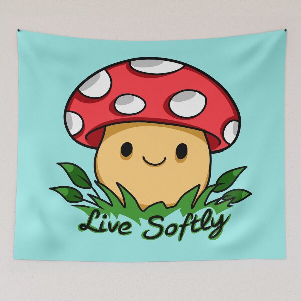 Item preview, Mushroom Live Softly designed and sold by Phyllya Design.