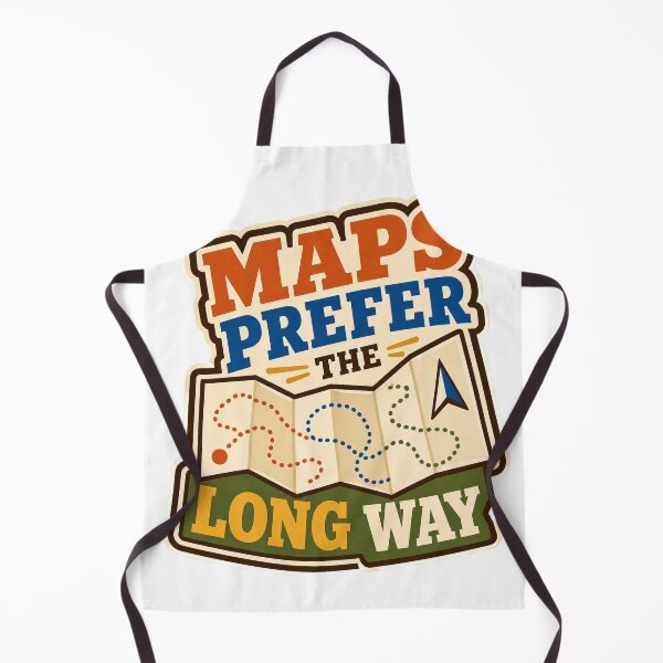 Artikelvorschau, Maps Prefer The Long Way entworfen und verkauft von aihrgdesign.