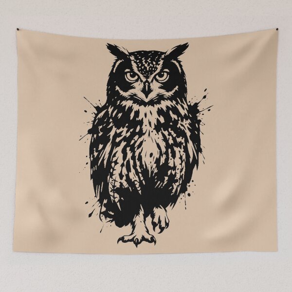 Item preview, Owl Minimalist Art.  designed and sold by OmikronStore.