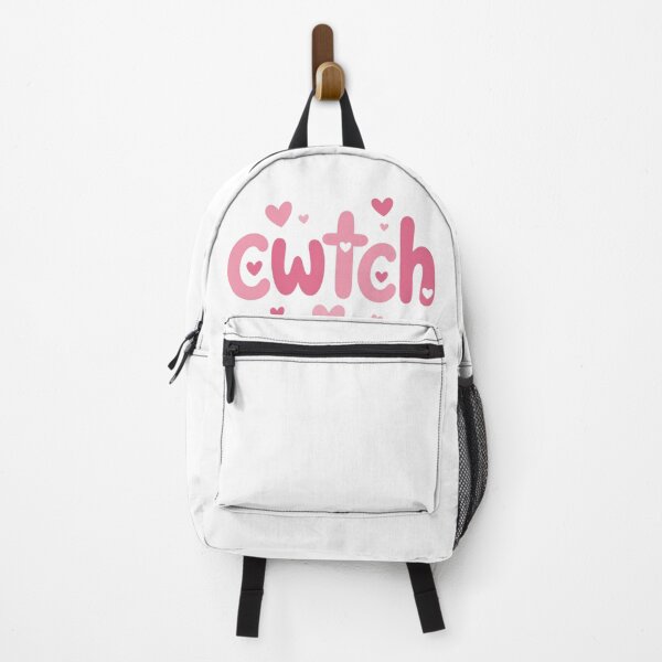 Item preview, Cute Welsh Cwtch Pink Hearts Typography Art designed and sold by Cerys-GS.
