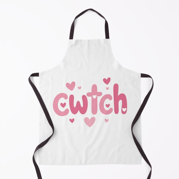 Item preview, Cute Welsh Cwtch Pink Hearts Typography Art designed and sold by Cerys-GS.