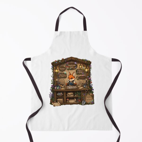 Item preview, Whispering Woods Apothecary | Enchanted Woodland Sign Painter | Fantasy Fox Artisan | Cottagecore Hand-Painted Signs | Forest Workshop designed and sold by MrDev.