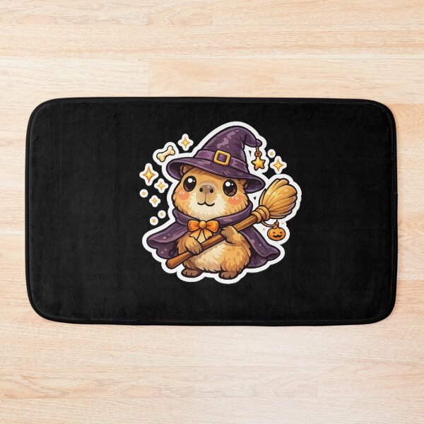 Item preview, Cute Witch Capybara Halloween Sticker designed and sold by VeltrixaDesigns.