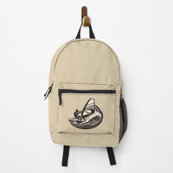 Item preview, Vintage Windsurfing Wave – Neutral Ocean Sports Illustration designed and sold by SilentPowerArt.