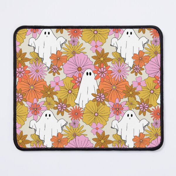 Item preview, Retro Groovy Ghost and Flower Power Pattern designed and sold by WonderAndWhim.