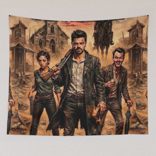 Item preview, Preacher Supernatural Western Fine Art Tribute designed and sold by Art's Diner.