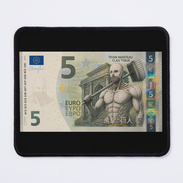 Item preview, Anime Warrior On Five Euro Banknote designed and sold by MOONE FLOWER.