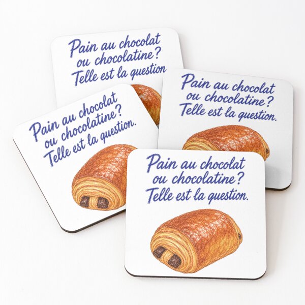 Item preview, Pain au chocolat or chocolatine? That is the question. designed and sold by JOANNASKAH.