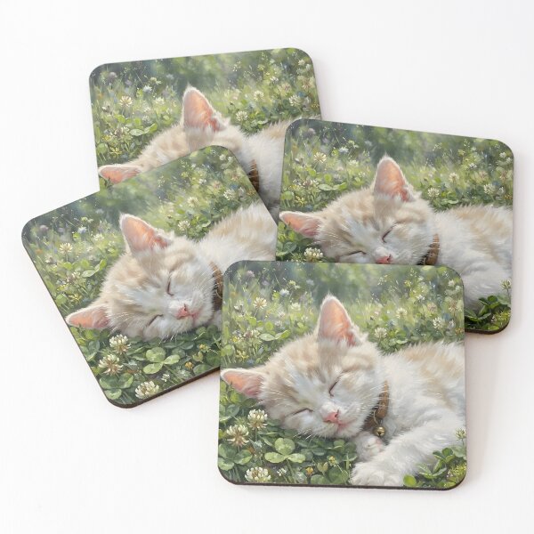 Item preview, Comfy as a Clover Kitty  designed and sold by tobyheward.