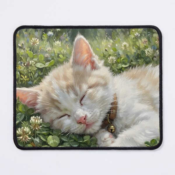 Item preview, Comfy as a Clover Kitty designed and sold by tobyheward.