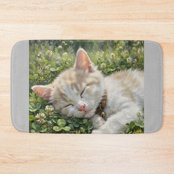 Item preview, Comfy as a Clover Kitty  designed and sold by tobyheward.