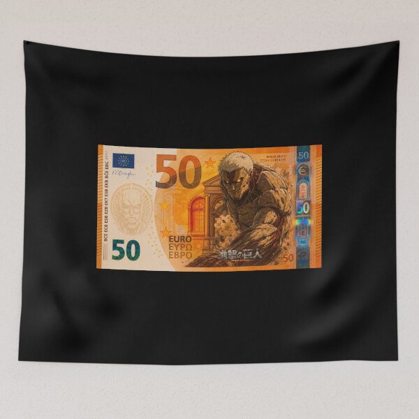 Item preview, Anime Warrior On fifty euros Banknote designed and sold by MOONE FLOWER.