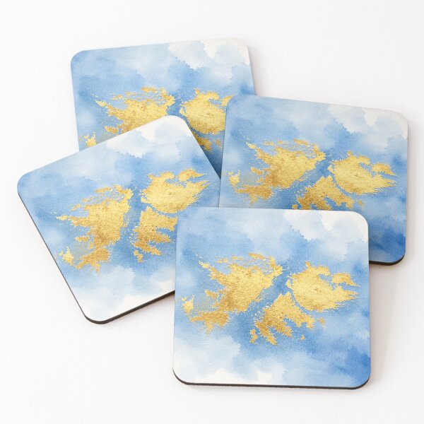 Item preview, Golden Cartography I – Malvinas Islands | Minimalist Abstract Art Argentina designed and sold by Esencia Argentina.