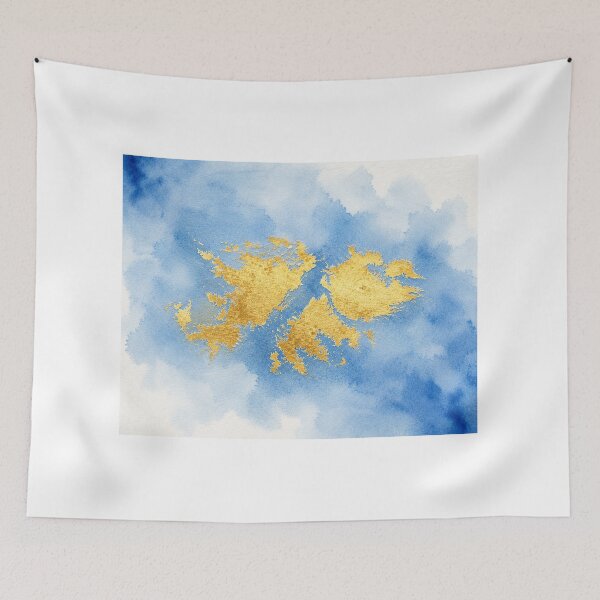 Item preview, Golden Cartography I – Malvinas Islands | Minimalist Abstract Art Argentina designed and sold by Esencia Argentina.