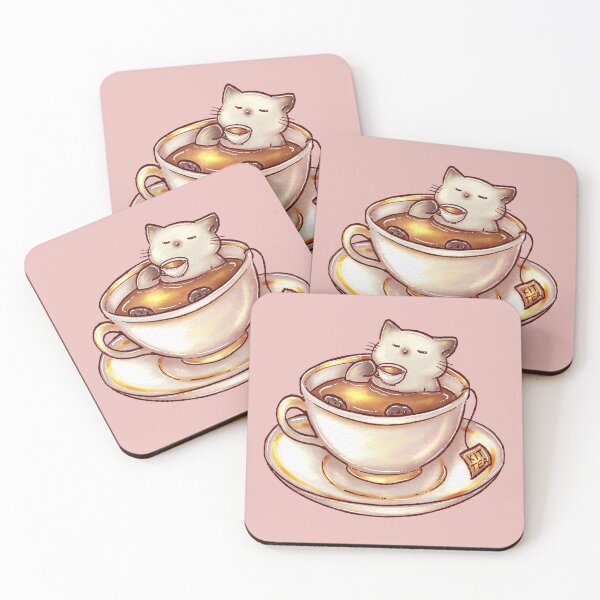 Item preview, Cat drinking tea in a cup of tea designed and sold by Denise, Denisn't.