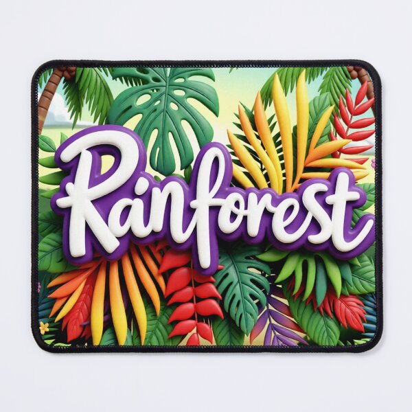 Item preview, rainforest tropical paradise C colorful typographic tropical design designed and sold by SmashingDeals.