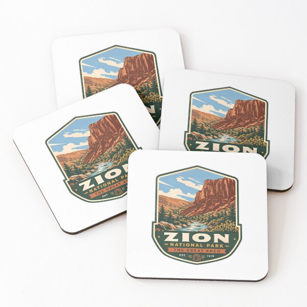 Item preview, Zion National Park The Great Arch Est 1919 National Park Outdoors Hiker Travel Souvenir designed and sold by RetroMini2026.