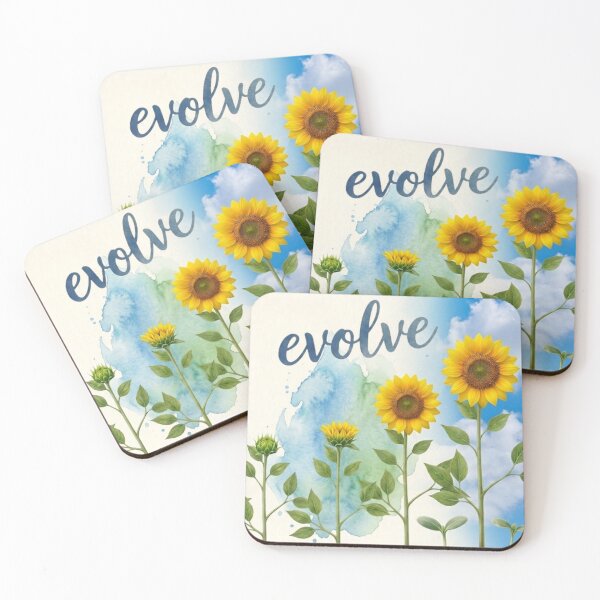 Item preview, Evolve Sunflowers designed and sold by Dancingrabbit Studio.