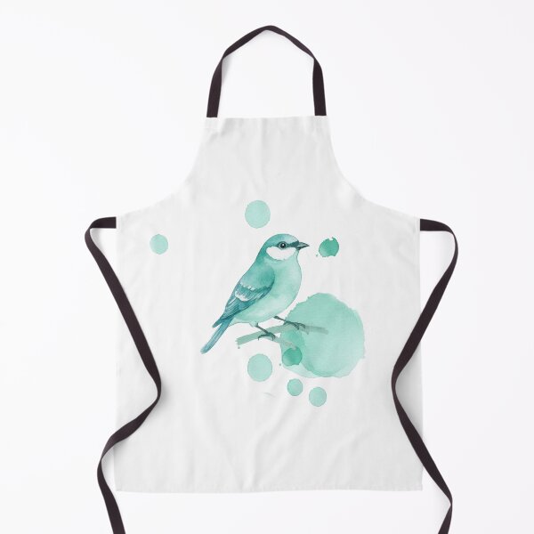 Item preview, Mint Turquoise Watercolor Bird designed and sold by wissal.studio.
